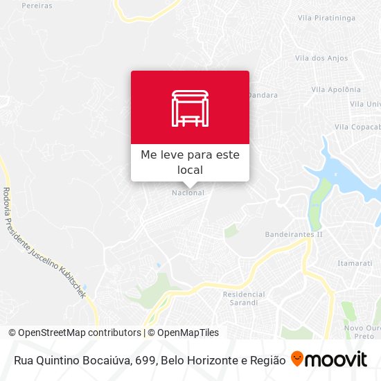 Rua Quintino Bocaiúva, 699 mapa