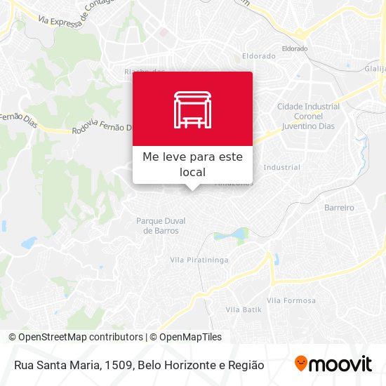 Rua Santa Maria, 1509 mapa