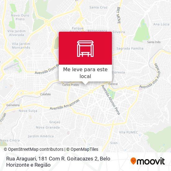 Rua Araguari, 181 Com R. Goitacazes 2 mapa