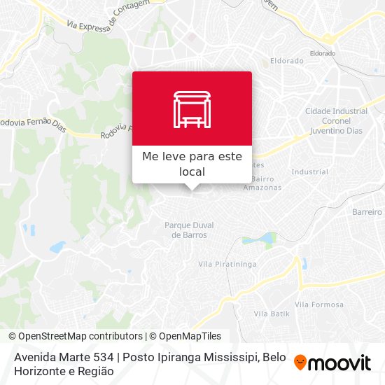 Avenida Marte 534 | Posto Ipiranga Mississipi mapa