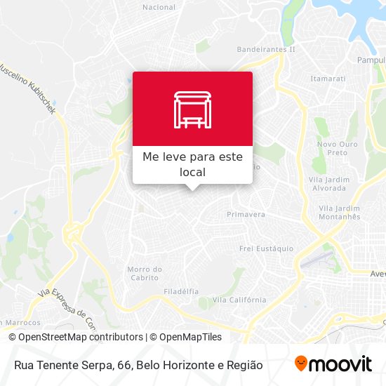 Rua Tenente Serpa, 66 mapa