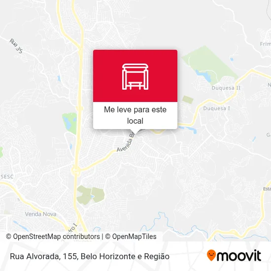 Rua Alvorada, 155 mapa