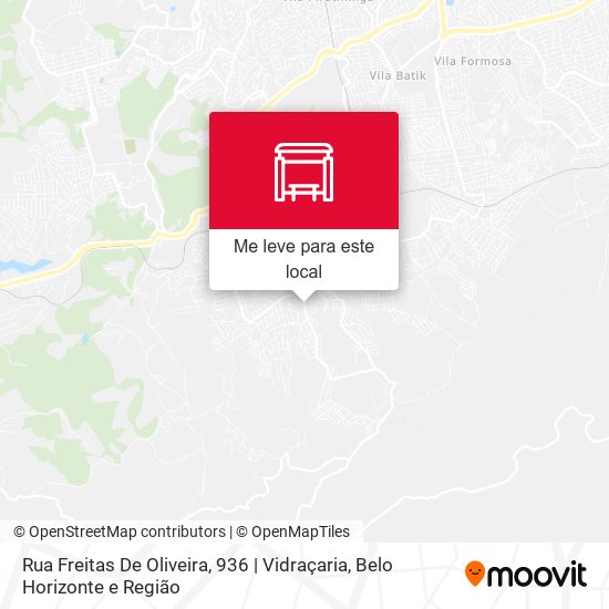 Rua Freitas De Oliveira, 936 | Vidraçaria mapa