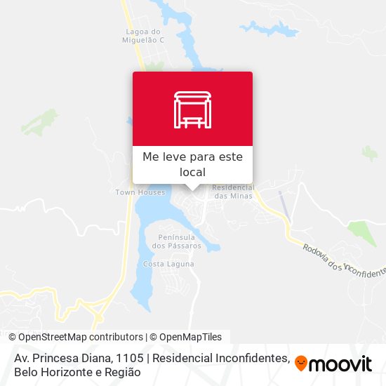 Av. Princesa Diana, 1105 | Residencial Inconfidentes mapa
