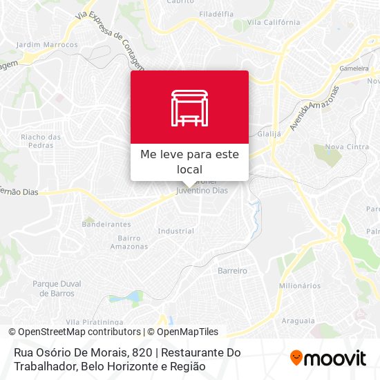 Rua Osório De Morais, 820 | Restaurante Do Trabalhador mapa