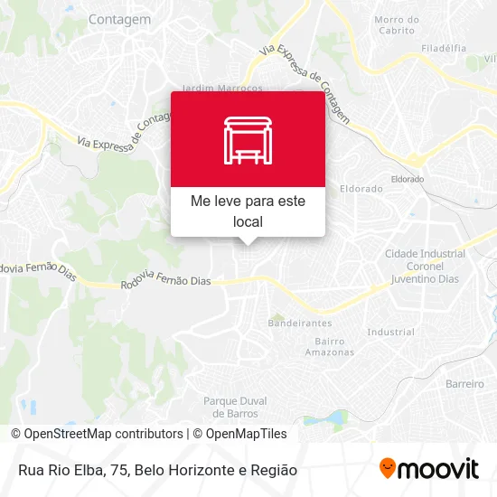Rua Rio Elba, 75 mapa