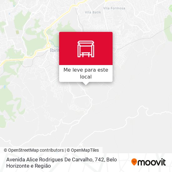 Avenida Alice Rodrigues De Carvalho, 742 mapa