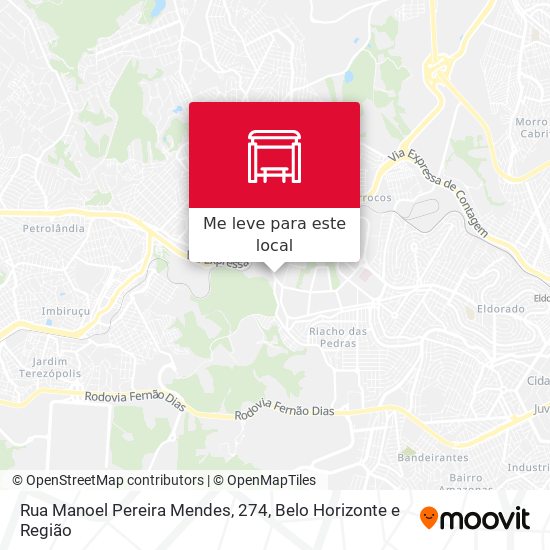 Rua Manoel Pereira Mendes, 274 mapa