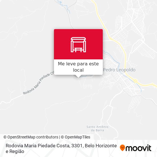 Rodovia Maria Piedade Costa, 3301 mapa