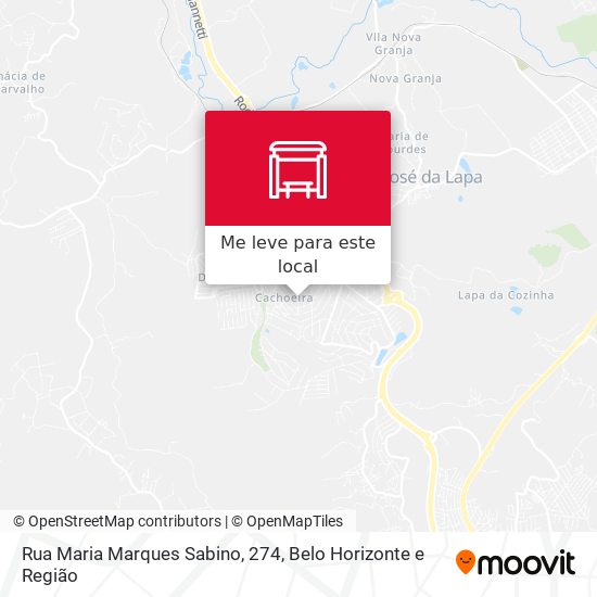Rua Maria Marques Sabino, 274 mapa