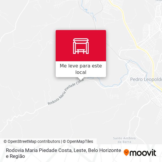 Rodovia Maria Piedade Costa, Leste mapa