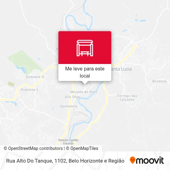 Rua Alto Do Tanque, 1102 mapa