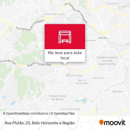 Rua Plutão, 25 mapa