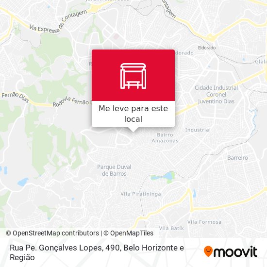 Rua Pe. Gonçalves Lopes, 490 mapa