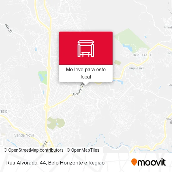 Rua Alvorada, 44 mapa