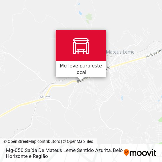 Mg-050 Saída De Mateus Leme Sentido Azurita mapa