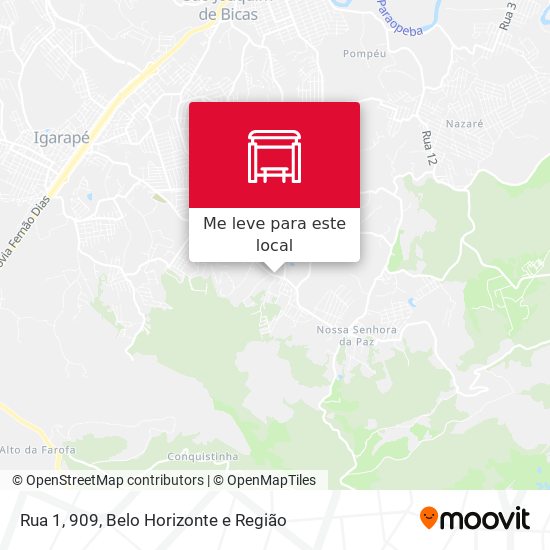 Rua 1, 909 mapa