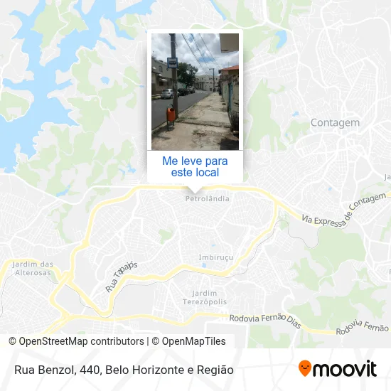 Rua Benzol, 440 mapa