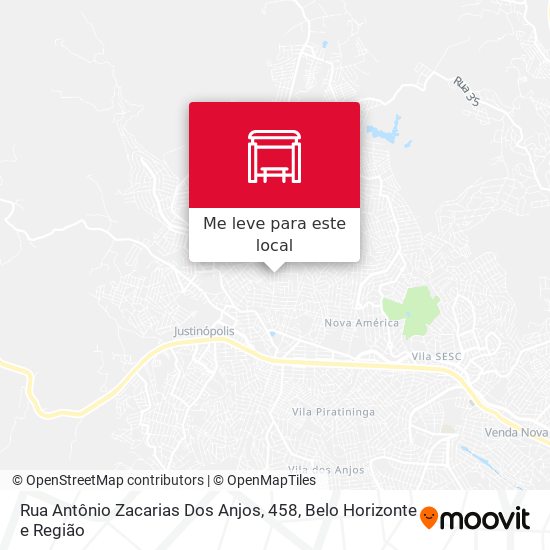 Rua Antônio Zacarias Dos Anjos, 458 mapa