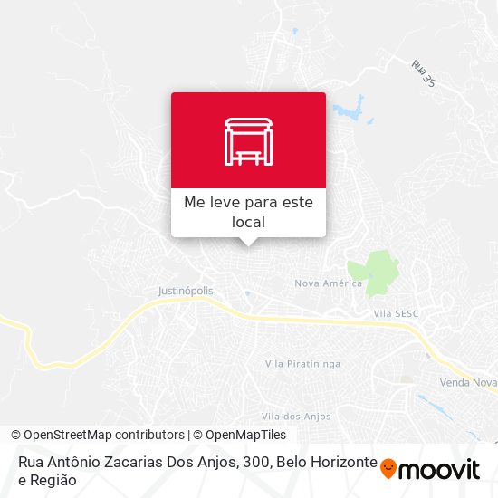 Rua Antônio Zacarias Dos Anjos, 300 mapa