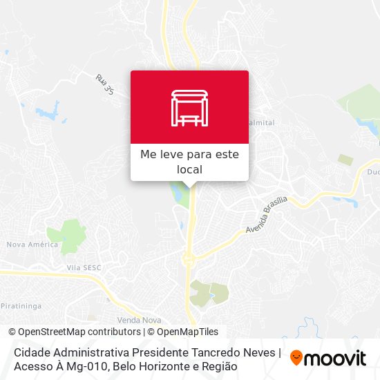 Cidade Administrativa Presidente Tancredo Neves | Acesso À Mg-010 mapa