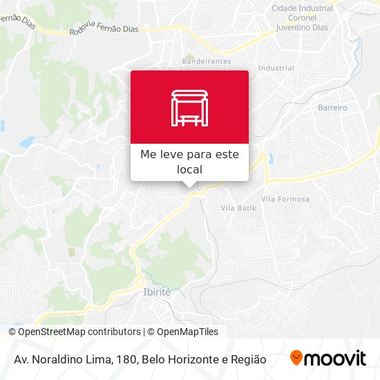 Av. Noraldino Lima, 180 mapa