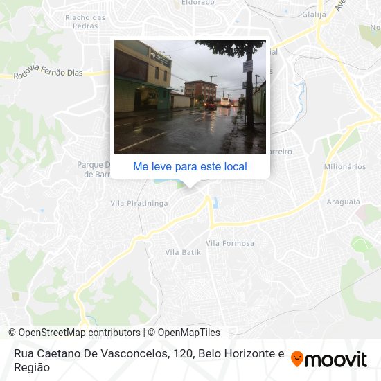 Rua Caetano De Vasconcelos, 120 mapa