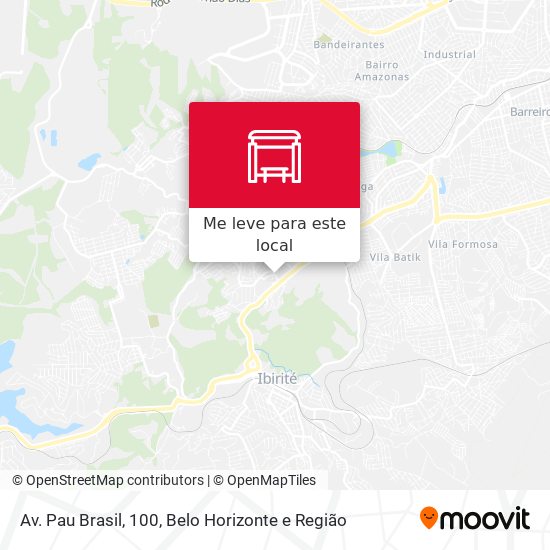 Av. Pau Brasil, 100 mapa