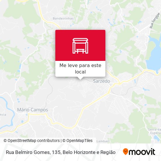 Rua Belmiro Gomes, 135 mapa
