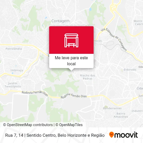 Rua 7, 14 | Sentido Centro mapa