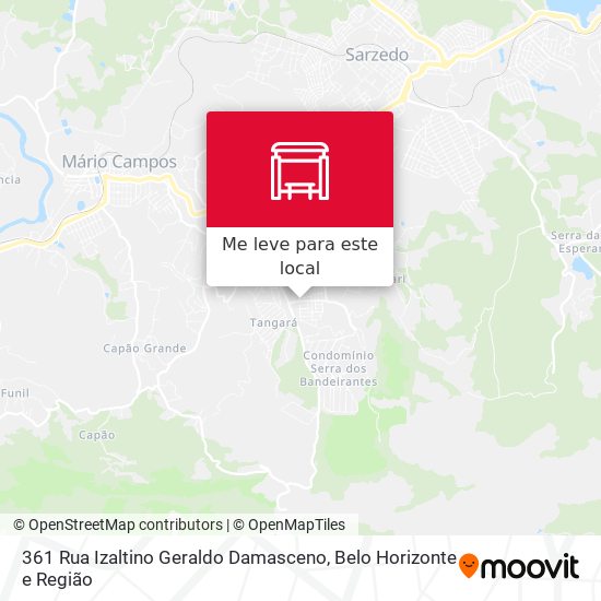 361 Rua Izaltino Geraldo Damasceno mapa