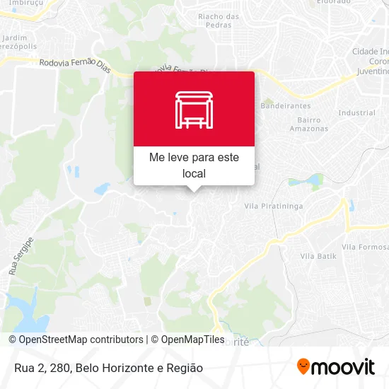 Rua 2, 280 mapa