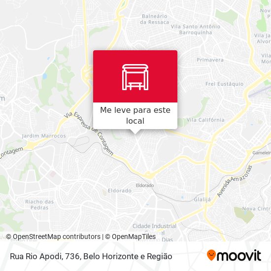 Rua Rio Apodi, 736 mapa
