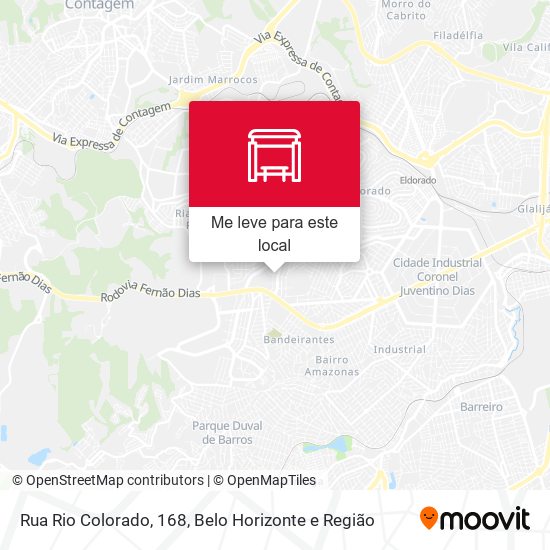 Rua Rio Colorado, 168 mapa