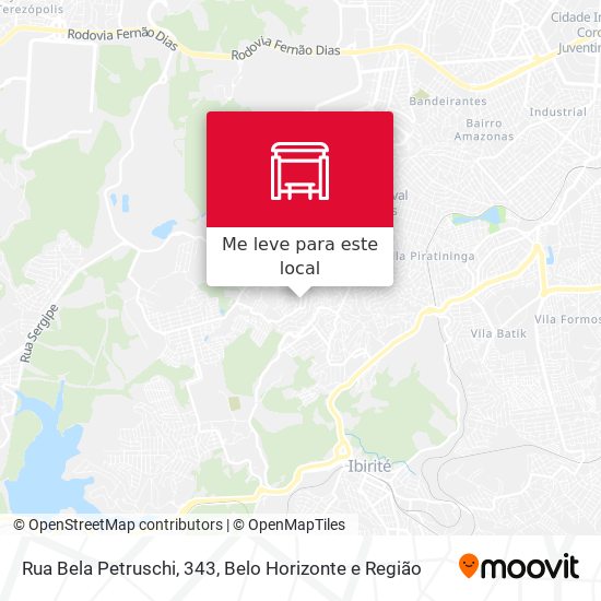 Rua Bela Petruschi, 343 mapa