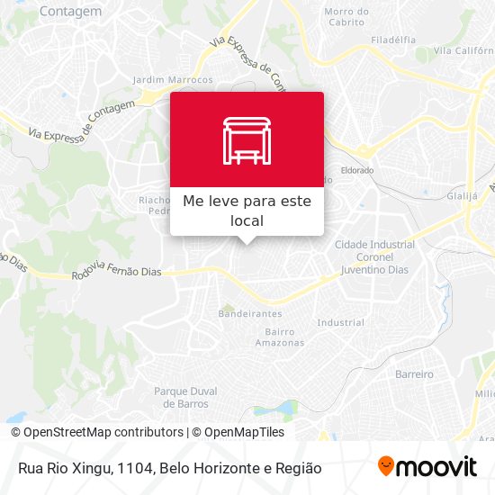 Rua Rio Xingu, 1104 mapa