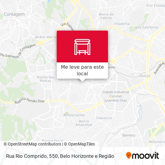 Rua Rio Comprido, 550 mapa