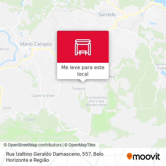 Rua Izaltino Geraldo Damasceno, 557 mapa