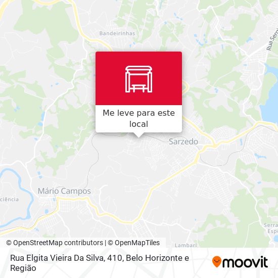 Rua Elgita Vieira Da Silva, 410 mapa