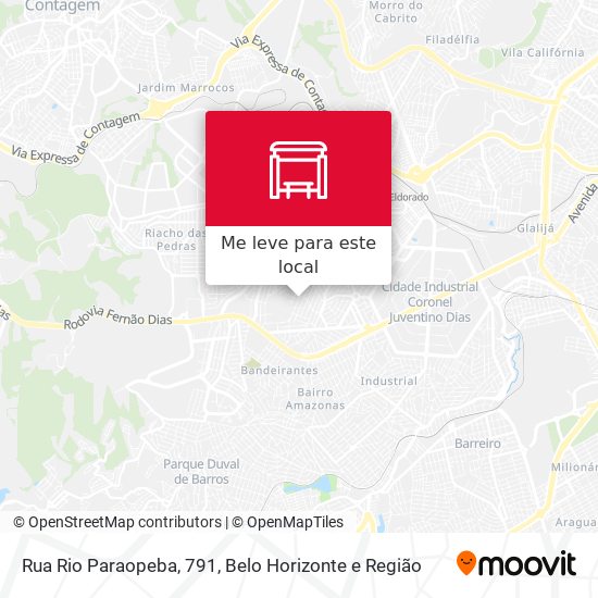 Rua Rio Paraopeba, 791 mapa