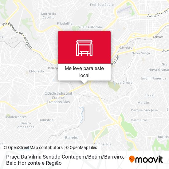 Ppraça Da Vilma Sentido Contagem / Betim / Barreiro mapa