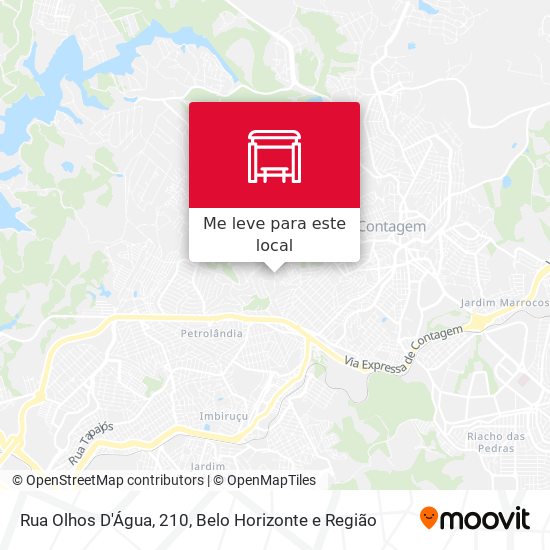 Rua Olhos D'Água, 210 mapa