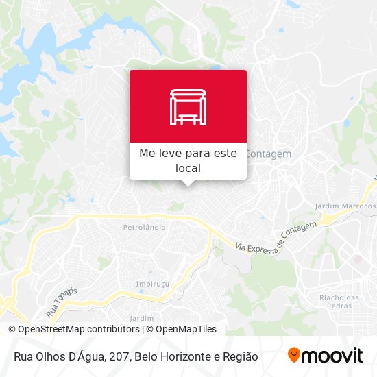 Rua Olhos D'Água, 207 mapa