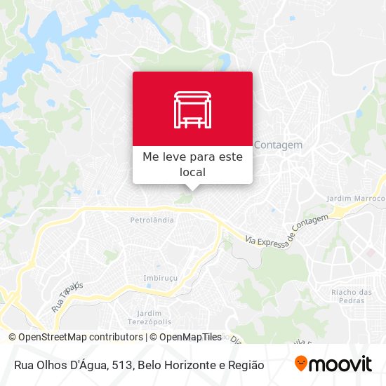 Rua Olhos D'Água, 513 mapa