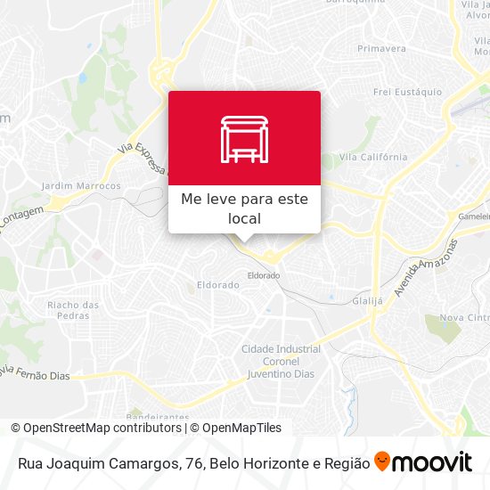 Rua Joaquim Camargos, 76 mapa