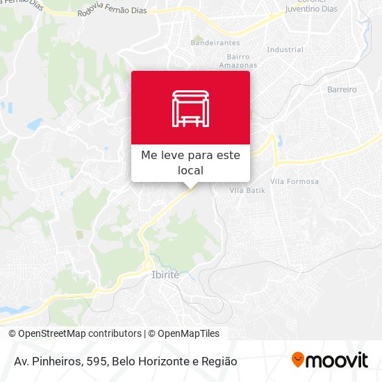 Av. Pinheiros, 595 mapa