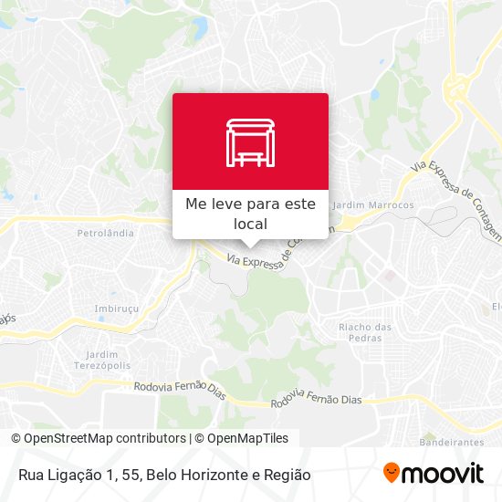 Rua Ligação 1, 55 mapa