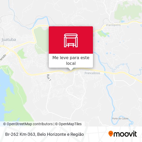 Br-262 Km-363 mapa