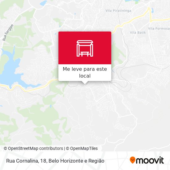 Rua Cornalina, 18 mapa