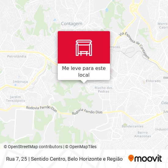 Rua 7, 25 | Sentido Centro mapa